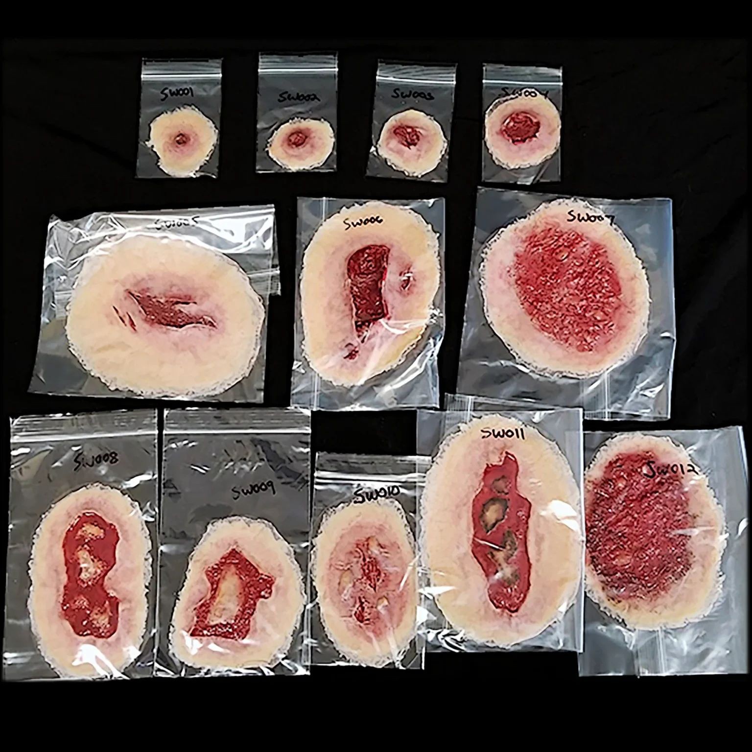 small-self-adhesive-wound-simulation-kit.jpg Small Self-Adhesive Wound Kit - Image 1