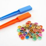 SHAW MAGNETS magnetinių lazdelių ir spalvotų metalinių diskelių rinkinys