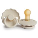 FRIGG 6-18 mėn. lateksinis čiulptukas DAISY, Cream