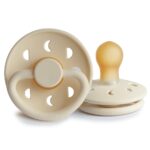 FRIGG 0-6 mėn. lateksinis čiulptukas MOON, Cream