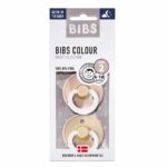 BIBS 6-18 mėn. čiulptukai COLOUR NIGHT, 2 vnt., Vanilla/Blush