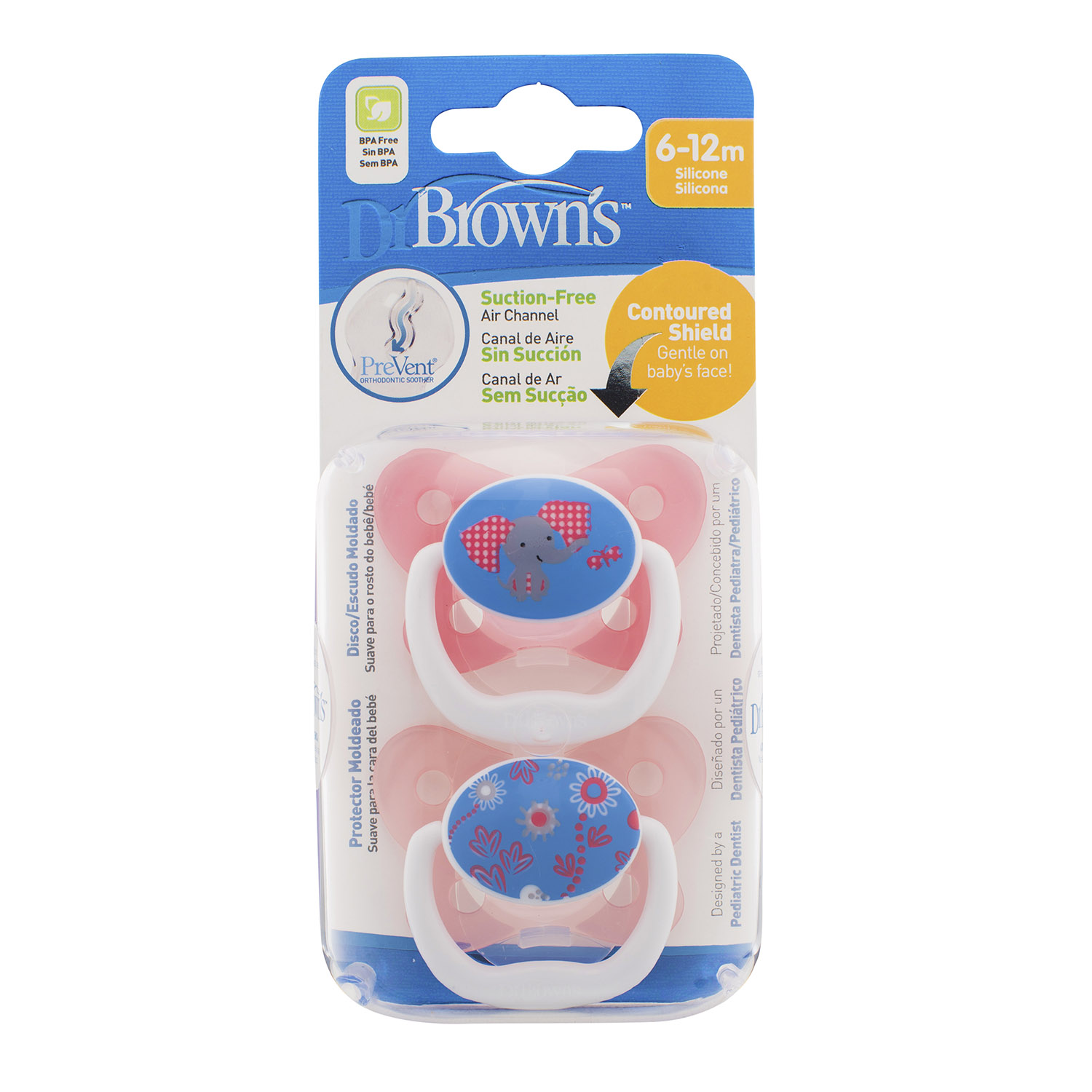 Dr-Browns-Butterfly-Pre-Vent-Soother-6-12-Months-Pink-Elephant-2-Pack-23ZdaDiabfd