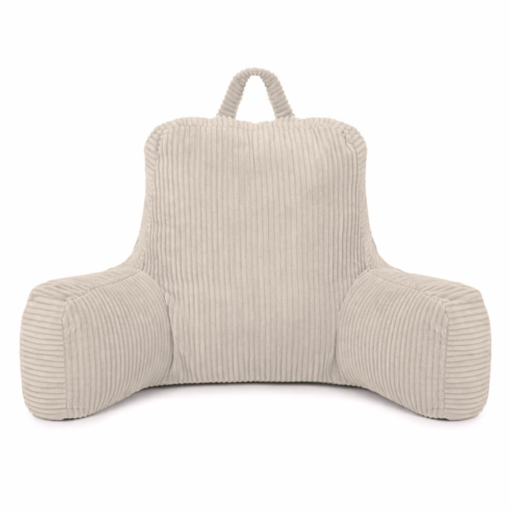 Flumi-skaitymo-pagalve-with-Armrests-and-Pockets-Corduroy-beige