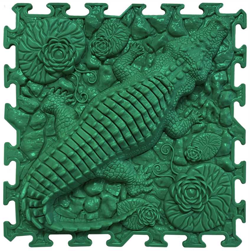 ORTONATURE-Orthopedic-Puzzle-Floor-Mat-Set-Animal-Trio-krokodilas