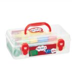PLASTICINE plastilinas su įrankiais ir formelėmis, 6 spalvos