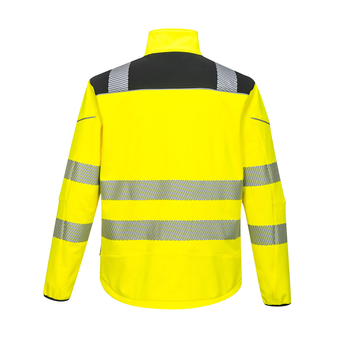 Portwest-T402-Gero-matomumo-PW3-Softshell-svarkas-geltona-juoda1
