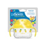 DR. BROWN'S sausų užkandžių indelis, geltonas