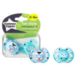 TOMMEE TIPPEE 0-6 mėn. Closer to Nature FUN STYLE čiulptukai, 2 vnt.