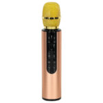 KIK Bluetooth belaidis karaoke mikrofonas, auksinis