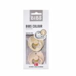 BIBS 0-6 mėn. čiulptukai COLOUR, 2 vnt., Vanilla/Blush
