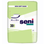SENI Soft vienkartiniai paklotai BASIC 60×60 cm, 30 vnt.