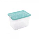 BRANQ 33L plastikinė dėžė su dangčiu JASMINE, žalia