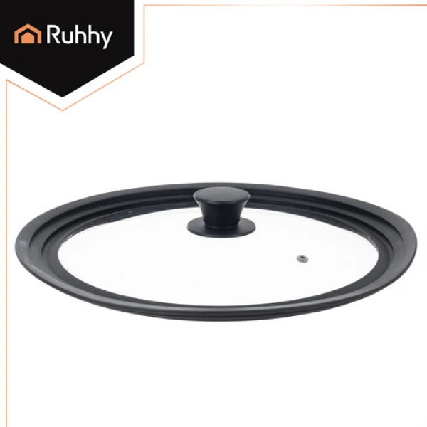 RUHHY 3 viename silikoninis-stiklinis dangtis 24/26/28 cm