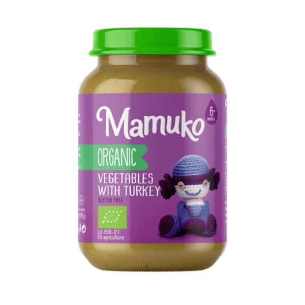 MAMUKO ekologiška daržovių ir kalakutienos košė