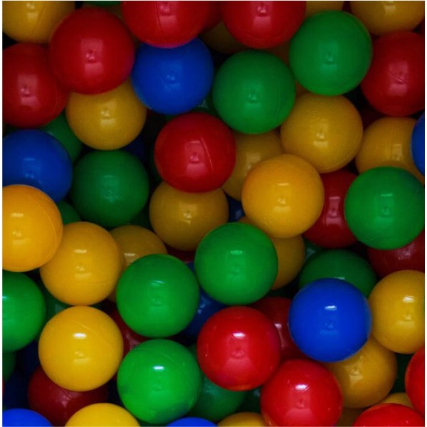FLUMI kamuoliukai BASIC Yellow/Blue/Red/Green, 200 vnt.