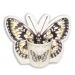 AMBER CHEF porcelianinis puodelis "Butterfly", 325 ml.