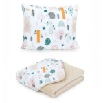MAMO TATO Premium antklodė + pagalvė MIŠKAS, 75×100/38×30 cm